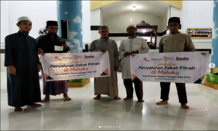 Penyaluran Zakat Fitrah di Kota Masohi Kab. Maluku Tengah