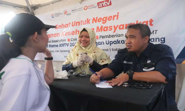 Bakrie Amanah Bersama ANTV memberikan Layanan Kesehatan Masyarakat secara gratis untuk masyarakat Kab. Bandung