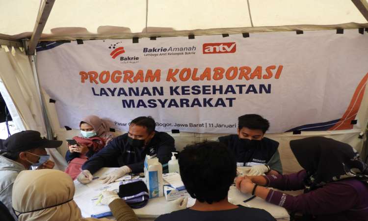Kolaborasi di Acara Grebek Pasar ANTV, Bakrie Amanah Adakan Layanan Kesehatan