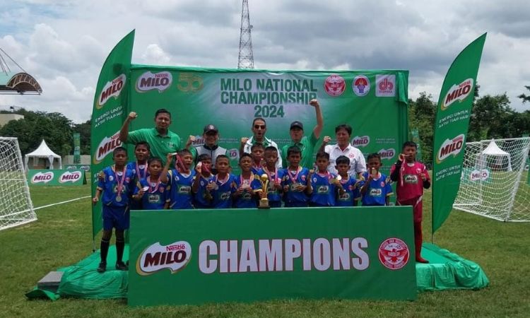 Klub Sekolah Sepak Bola (SSB) Bakrie Asahan Berhasil Menjadi Juara Runner Up Pada Acara Milo National Championship 2024