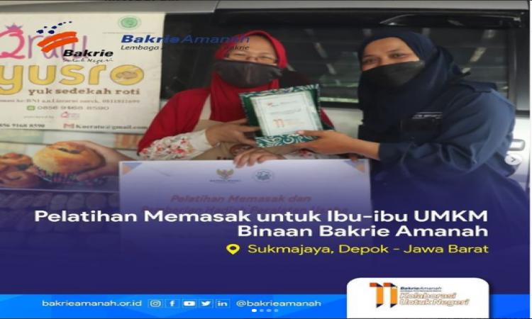 Pelatihan Memasak untuk Ibu-ibu UMKM Binaan Bakrie Amanah