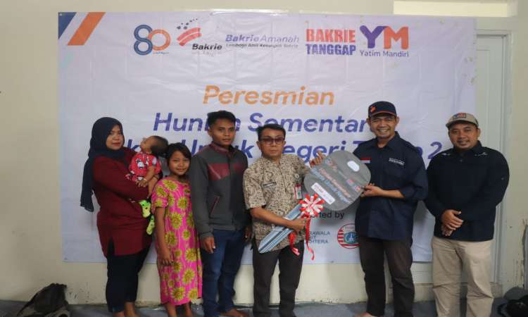 Bakrie Amanah dan Yatim Mandiri Lakukan Peresmian Hunian Sementara Tahap Kedua untuk Penyintas Erupsi Semeru di Lumajang