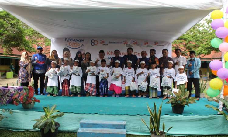 Antusias 250 Anak Ikuti Khitanan Ceria Bakrie Amanah di 4 Titik Unit Bakrie Sumatera Plantations
