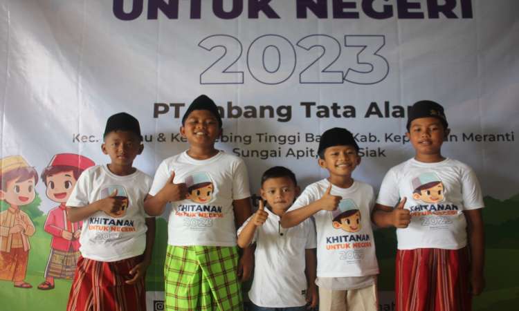 Bakrie Amanah bersama dengan PT Energi Mega Persada Imbang Tata Alam, Gelar Acara Khitanan Untuk Negeri di Kepulauan Meranti &amp; Siak Provinsi Riau
