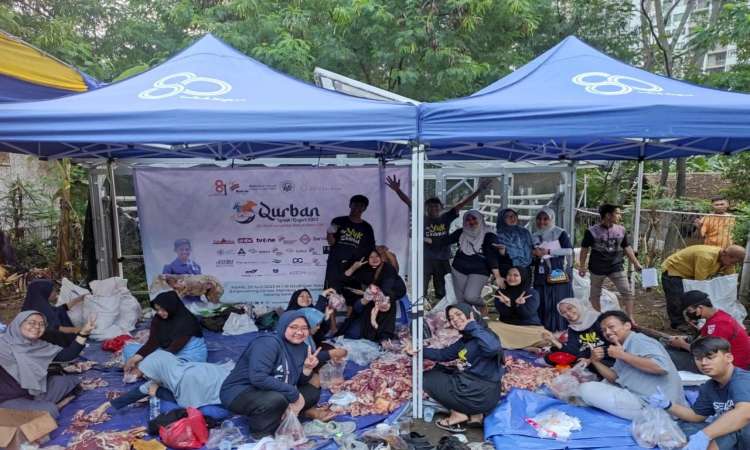 Disambut Meriah Kurban Laznas Bakrie Amanah Terlaksana di Banyak Wilayah