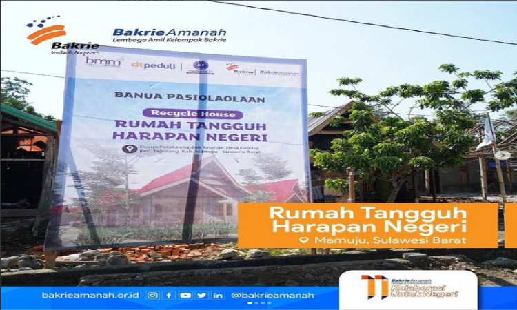 Pembangunan Rumah Tangguh Harapan Negeri di Kab. Mamuju dan dan Majene