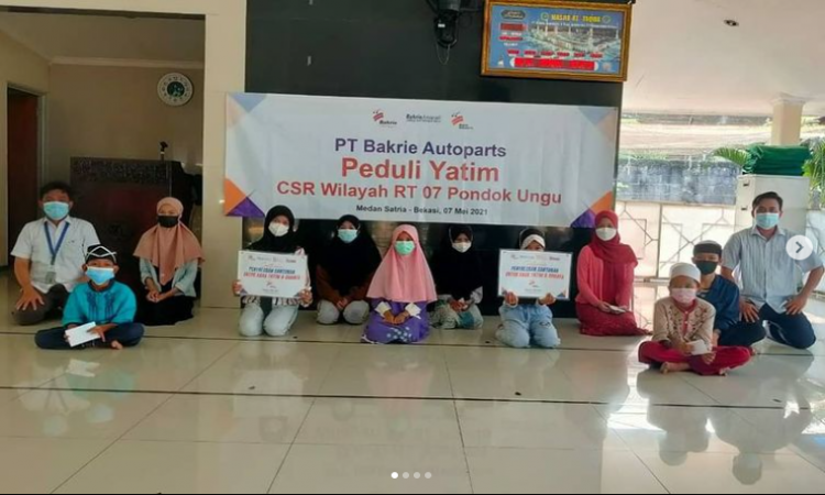 PT. Bakrie Autoparts dan Bakrie Amanah menggelar santunan yatim dan khatamul Qur'an