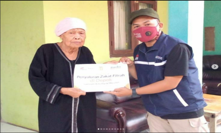 Penyaluran Donasi Zakat Fitrah dari Donatur di Sawangan, Depok