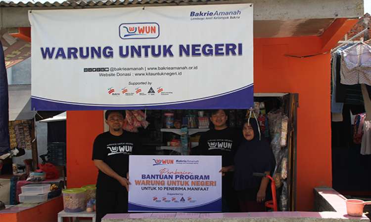Launching Program Bakrie Amanah Pemberdayaan Masyarakat Bantuan UMKM Warung Untuk Negeri