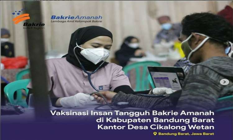 Vaksinasi Insan Tangguh Bakrie Amanah di Kabupaten Bandung Barat
