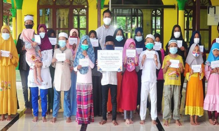 Bakrie Amanah kembali menyalurkan Santunan Bapak Anindya N. Bakrie, di Kisaran, Sumatera Utara