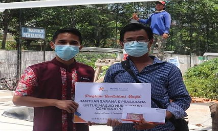 Bakrie Amanah salurkan bantuan sarana dan prasarana untuk Masjid Nurul Bahri, Cempaka Putih
