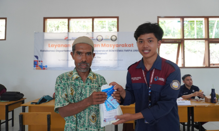 Kolaborasi Bakrie Amanah dan BEM FMIPA UNIGA  Sukseskan Pengabdian Masyarakat di Desa Jayagiri 