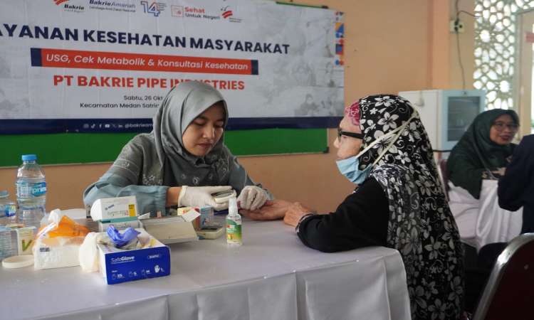PT Bakrie Pipe Industries dan Bakrie Amanah Gelar Baksos Layanan Kesehatan Masyarakat